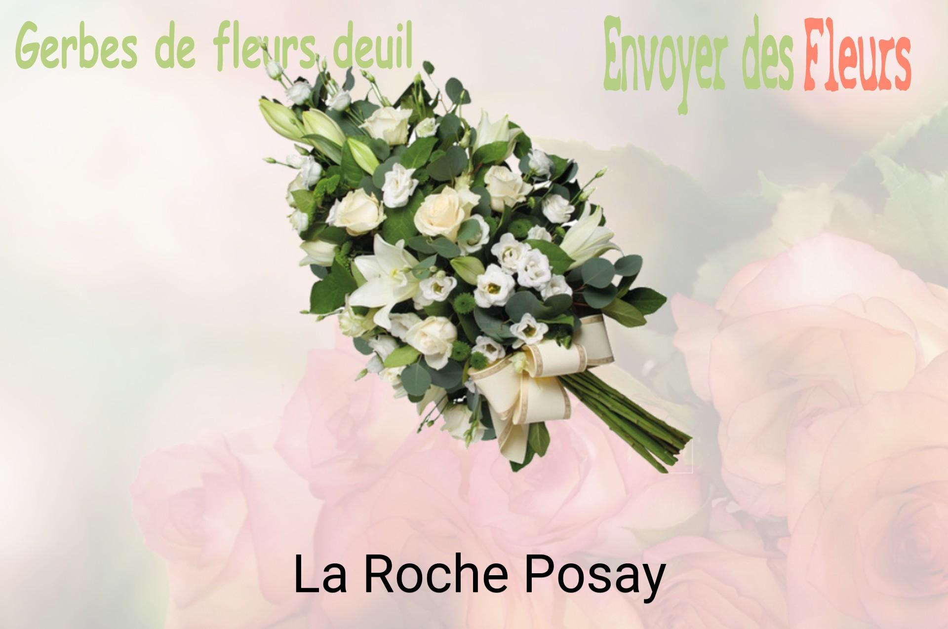 Gerbe de fleurs de deuil livrée à La Roche-Posay
